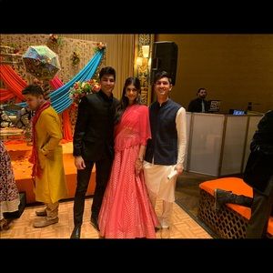 Indian lengha - includes matching set skirt, blouse, dupatta (scarf)